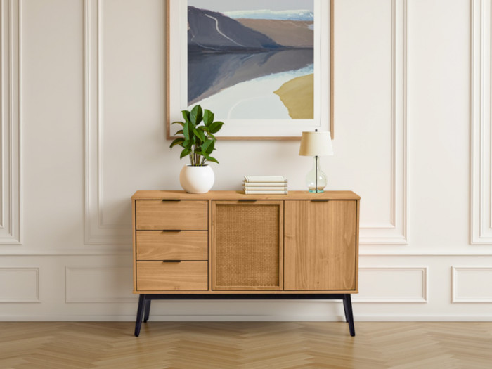 Buffet 130 cm YOKO Bois clair