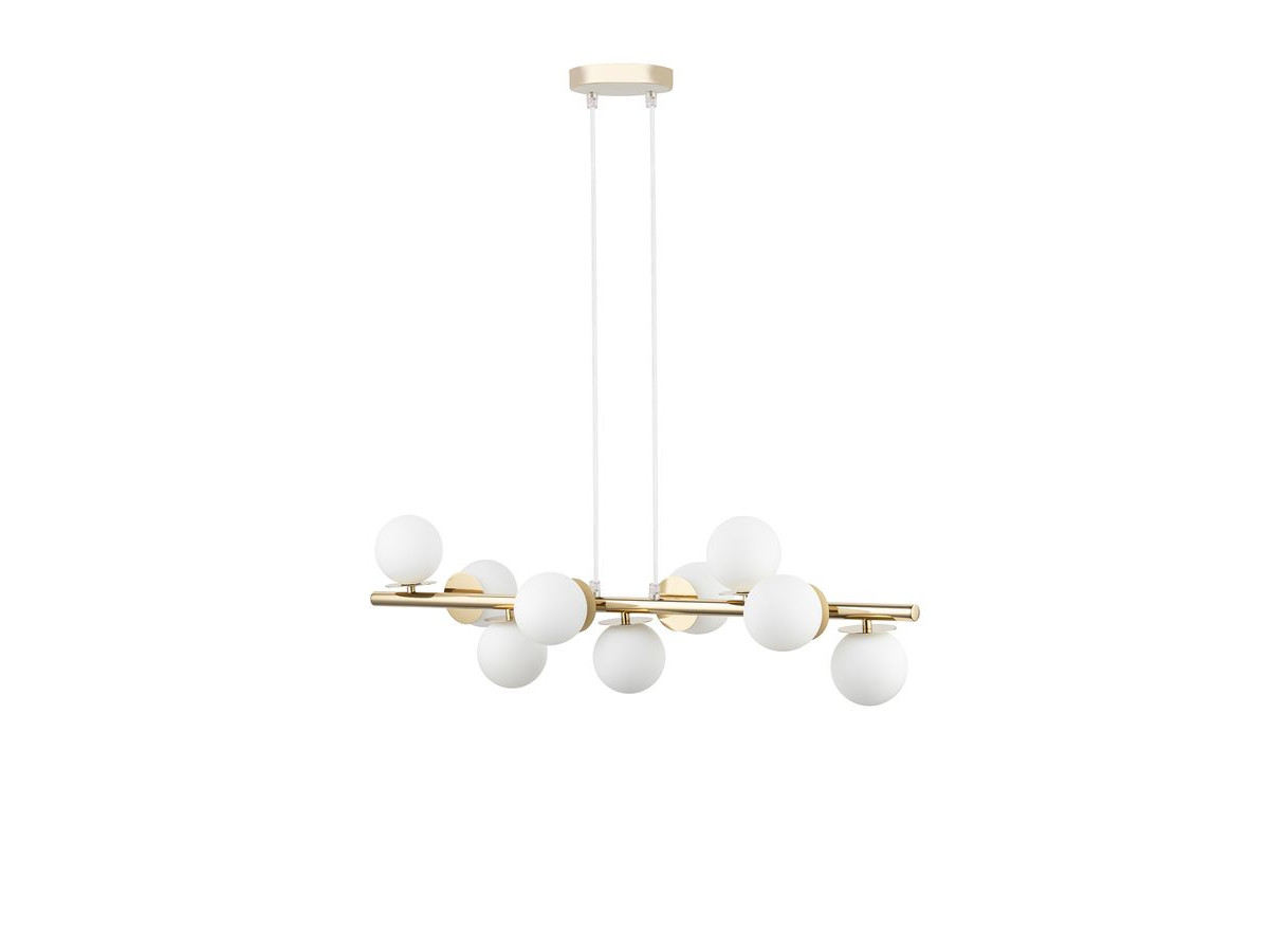 lya stalen kroonluchter gekleurd goud