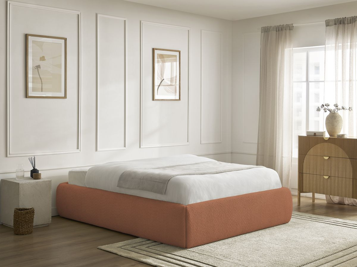 Sommier coffre INERA tissu bouclette
