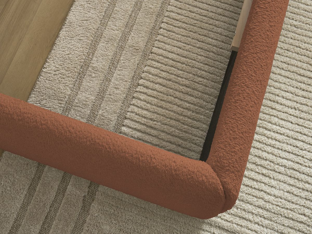 Sommier coffre INERA tissu bouclette
