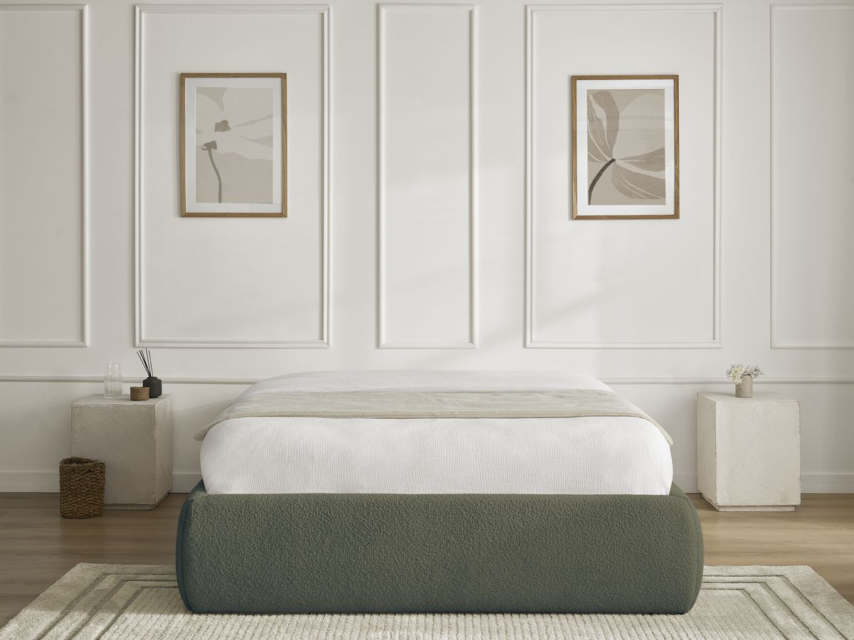 Sommier coffre INERA bouclette vert — vue 5