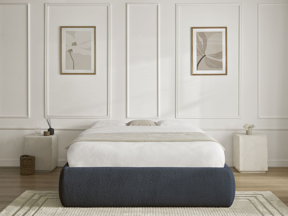 Sommier coffre INERA bouclette bleu — vue 5