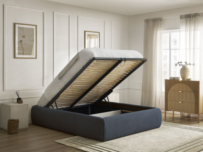 Sommier coffre INERA tissu bouclette