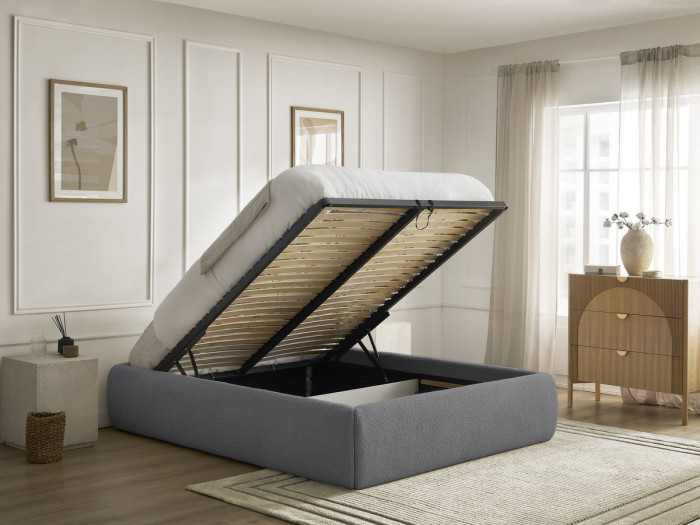 Sommier coffre INERA tissu bouclette