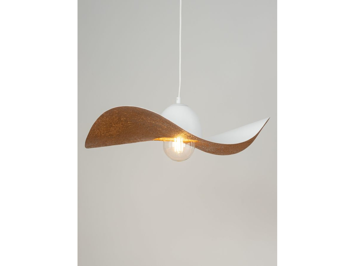 KIRAN tweekleurige witte stalen kroonluchter