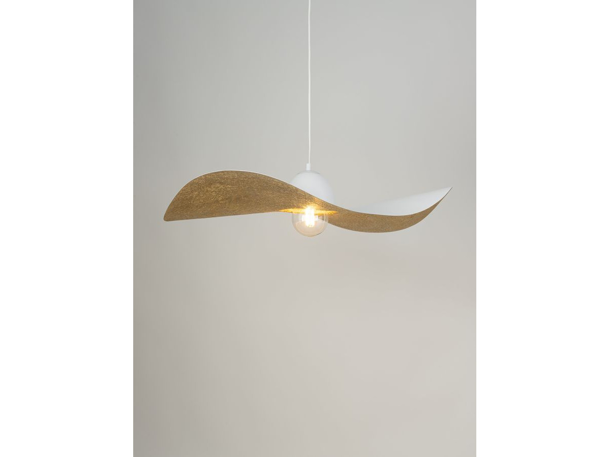 KIRAN tweekleurige witte stalen kroonluchter