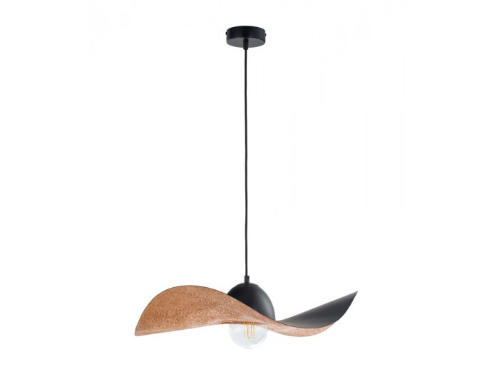 Lustre KIRAN bicolore noir en acier