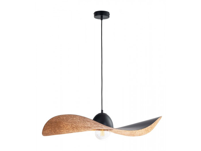 Lustre KIRAN bicolore noir en acier
