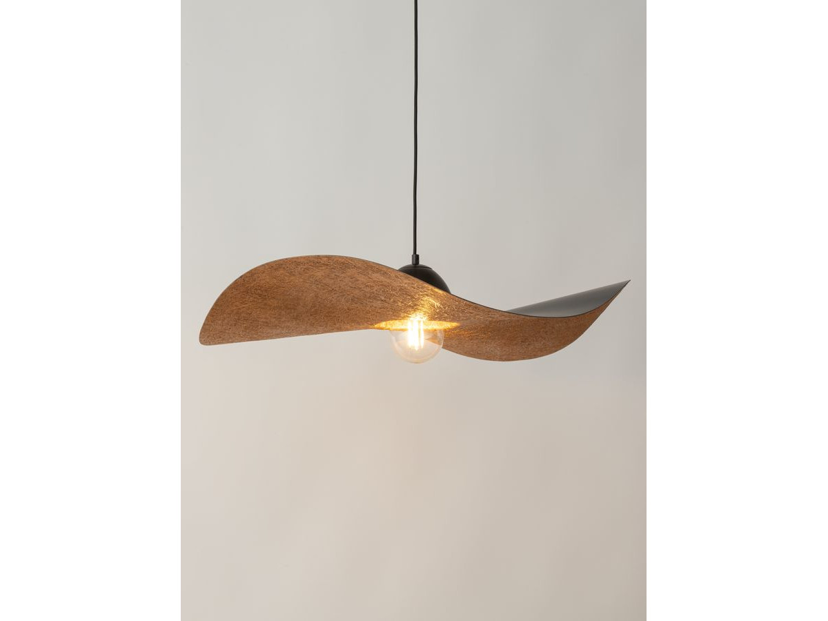 Lustre KIRAN bicolore noir en acier