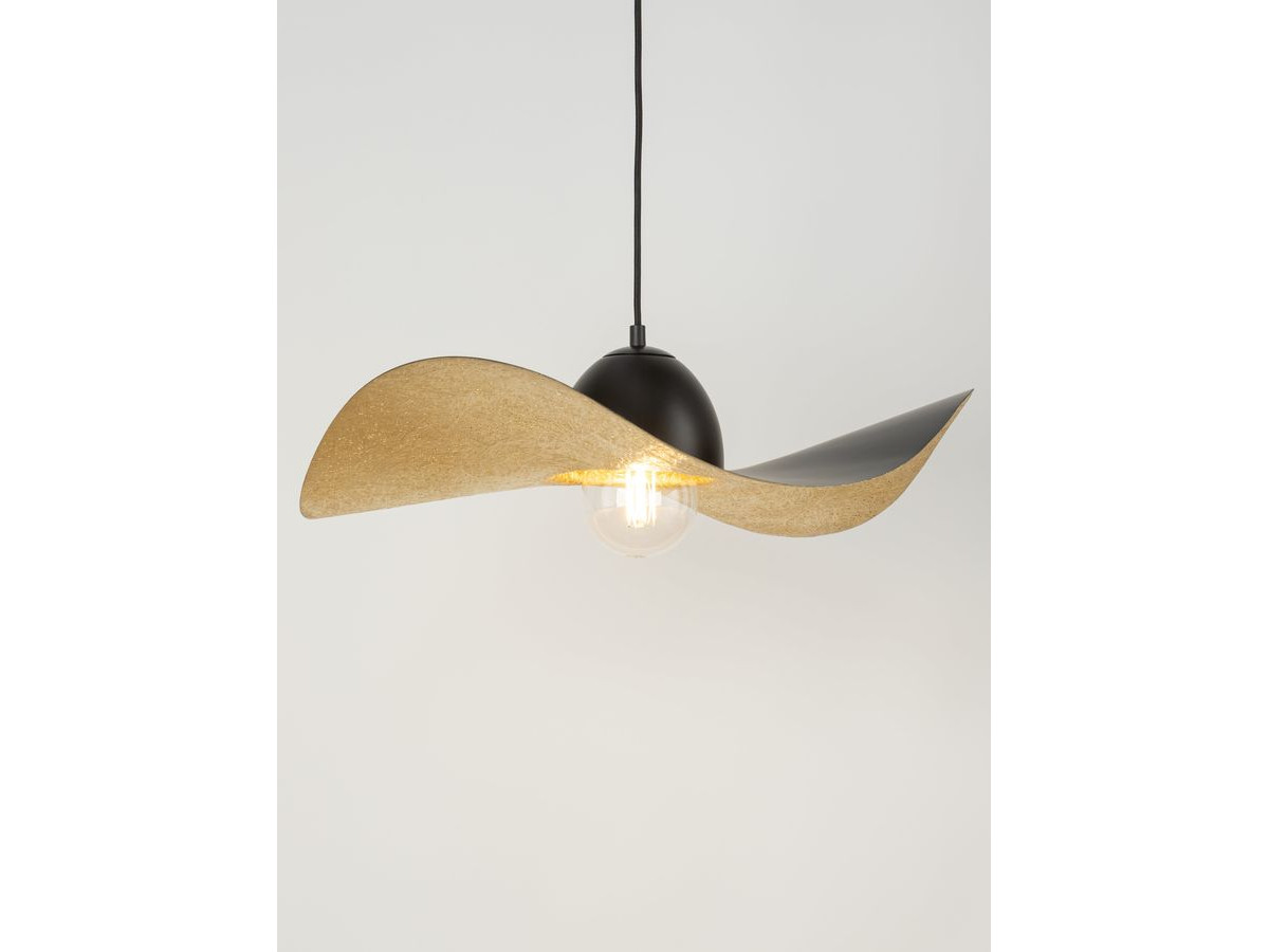 KIRAN tweekleurige zwarte stalen kroonluchter