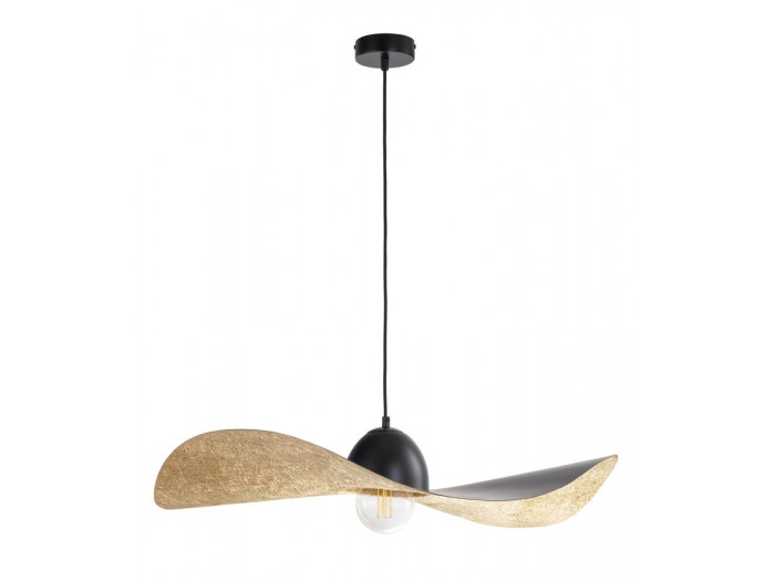 Lustre KIRAN bicolore noir en acier