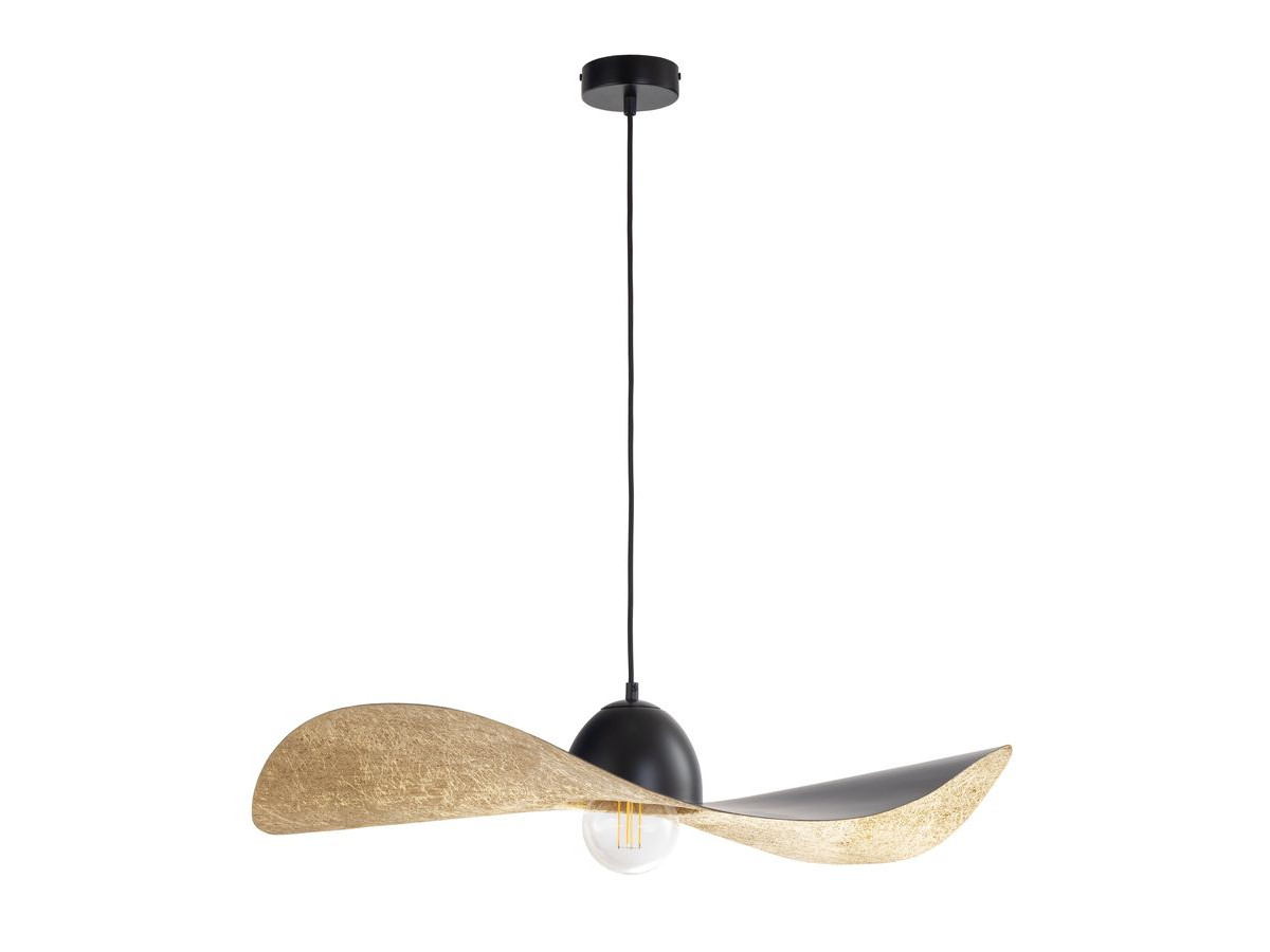 KIRAN tweekleurige zwarte stalen kroonluchter