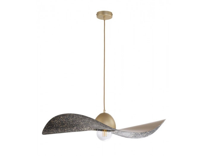 Lustre KIRAN bicolore or en acier