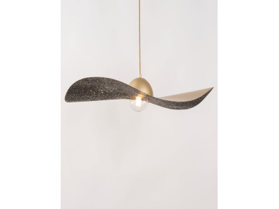 Lustre KIRAN bicolore or en acier