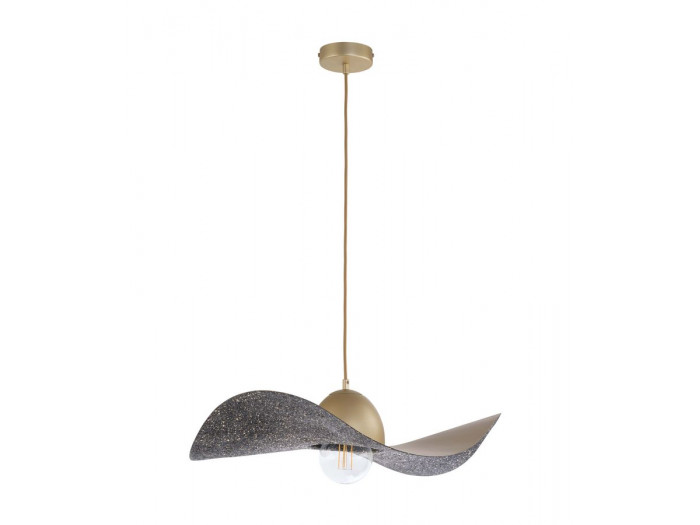 Lustre KIRAN bicolore or en acier