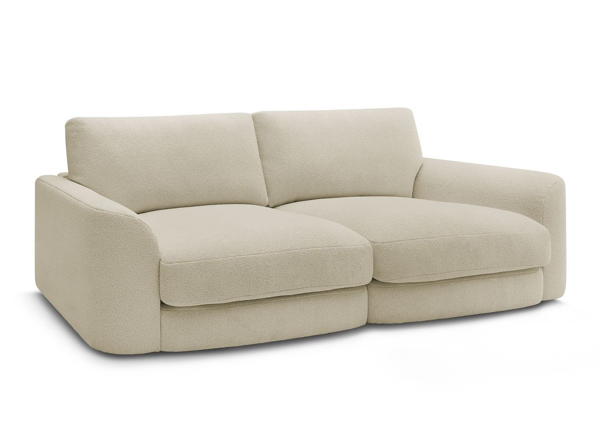 leonore vaste rechte bank in badstof gekleurd beige
