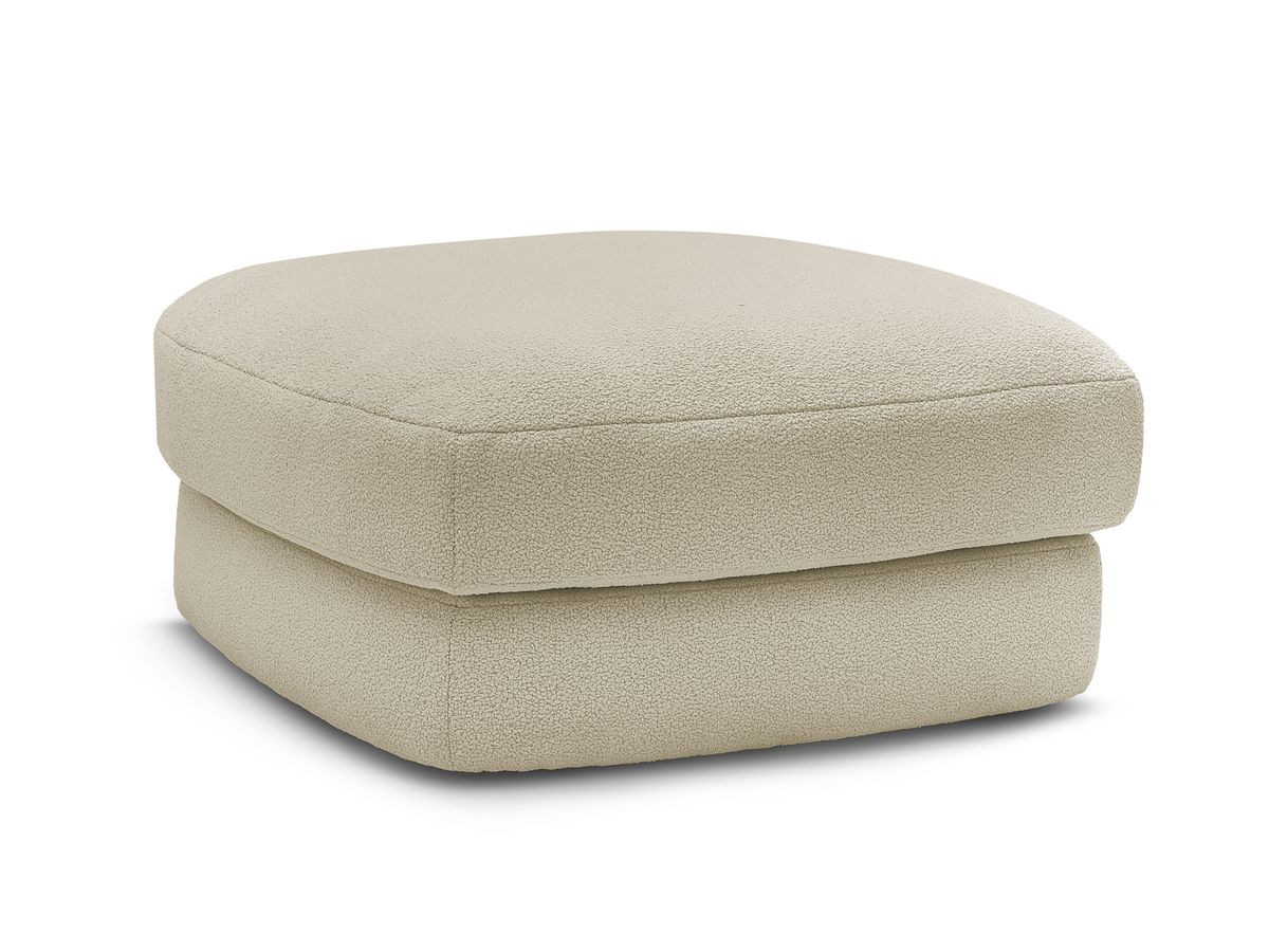 leonore poef in badstof gekleurd beige