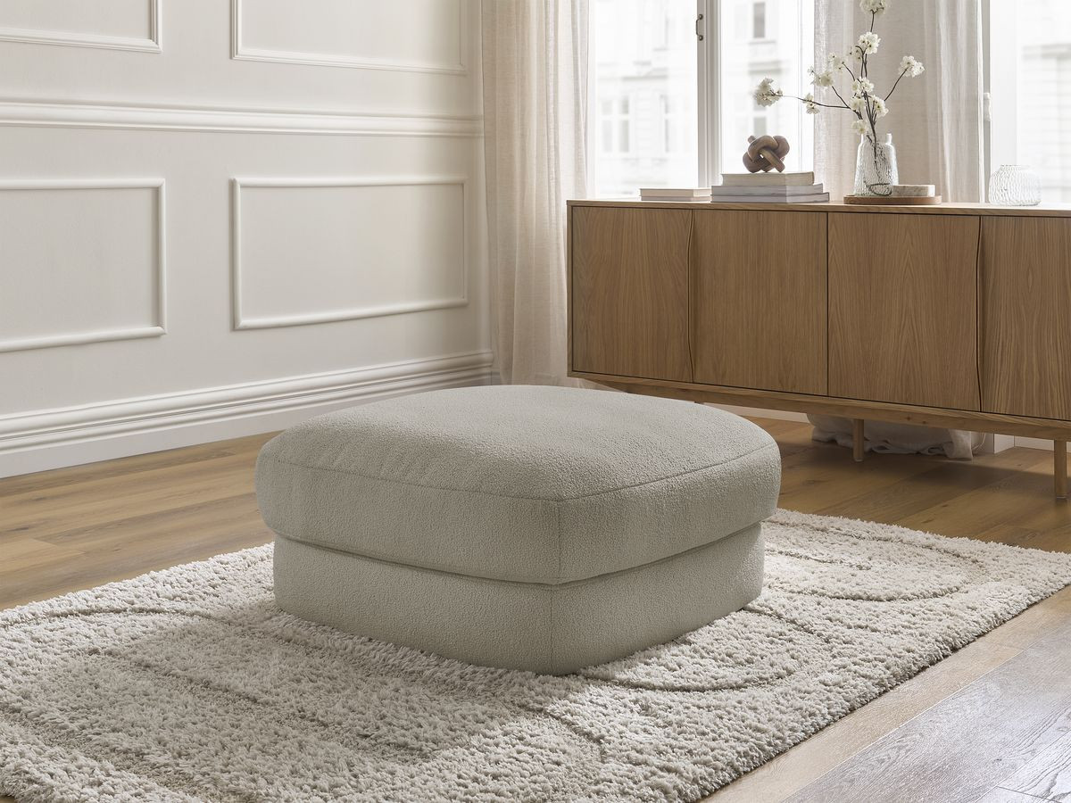 Pouf LEONORE bouclette taupe — vue 6