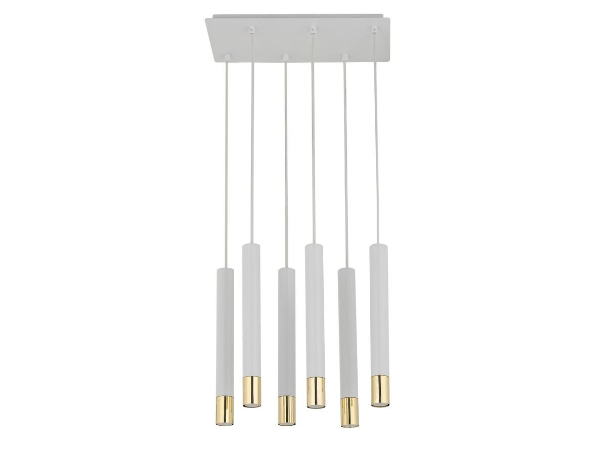 candice stalen kroonluchter gekleurd wit