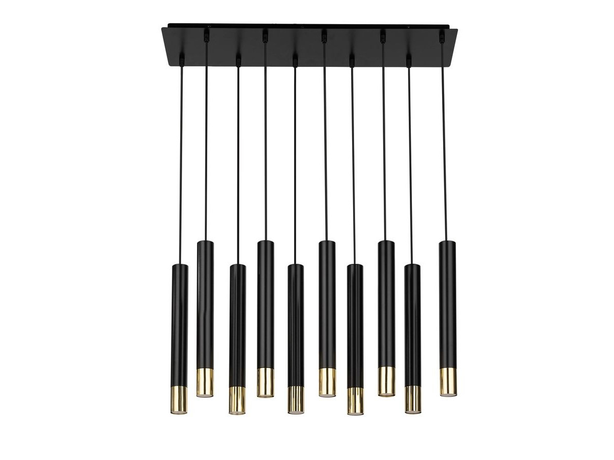 candice stalen kroonluchter gekleurd zwart