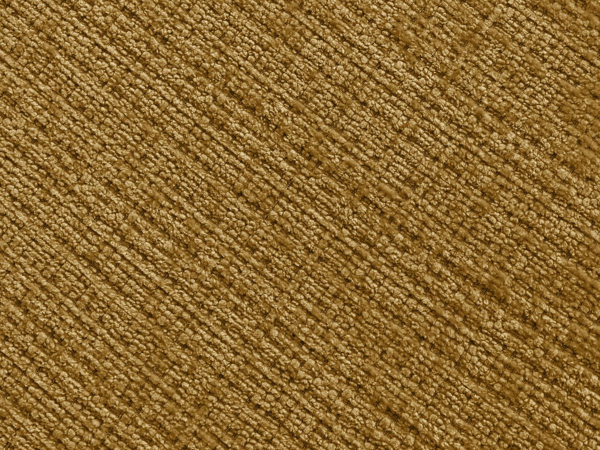 Canapé droit fixe LEONORE tissu texturé avec pouf
