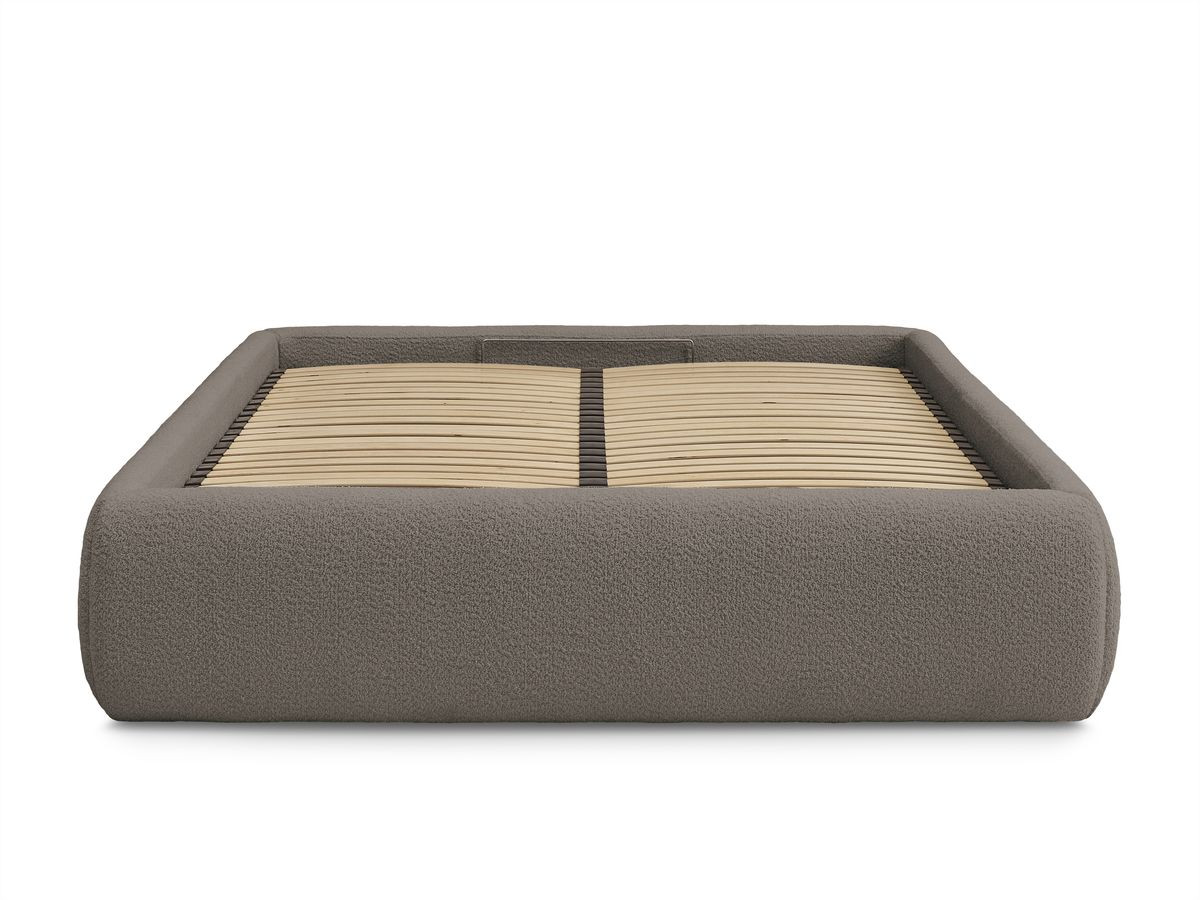 Canapé d'angle fixe EVEREST tissu chiné - Orange - Angle droit - 10 coussins