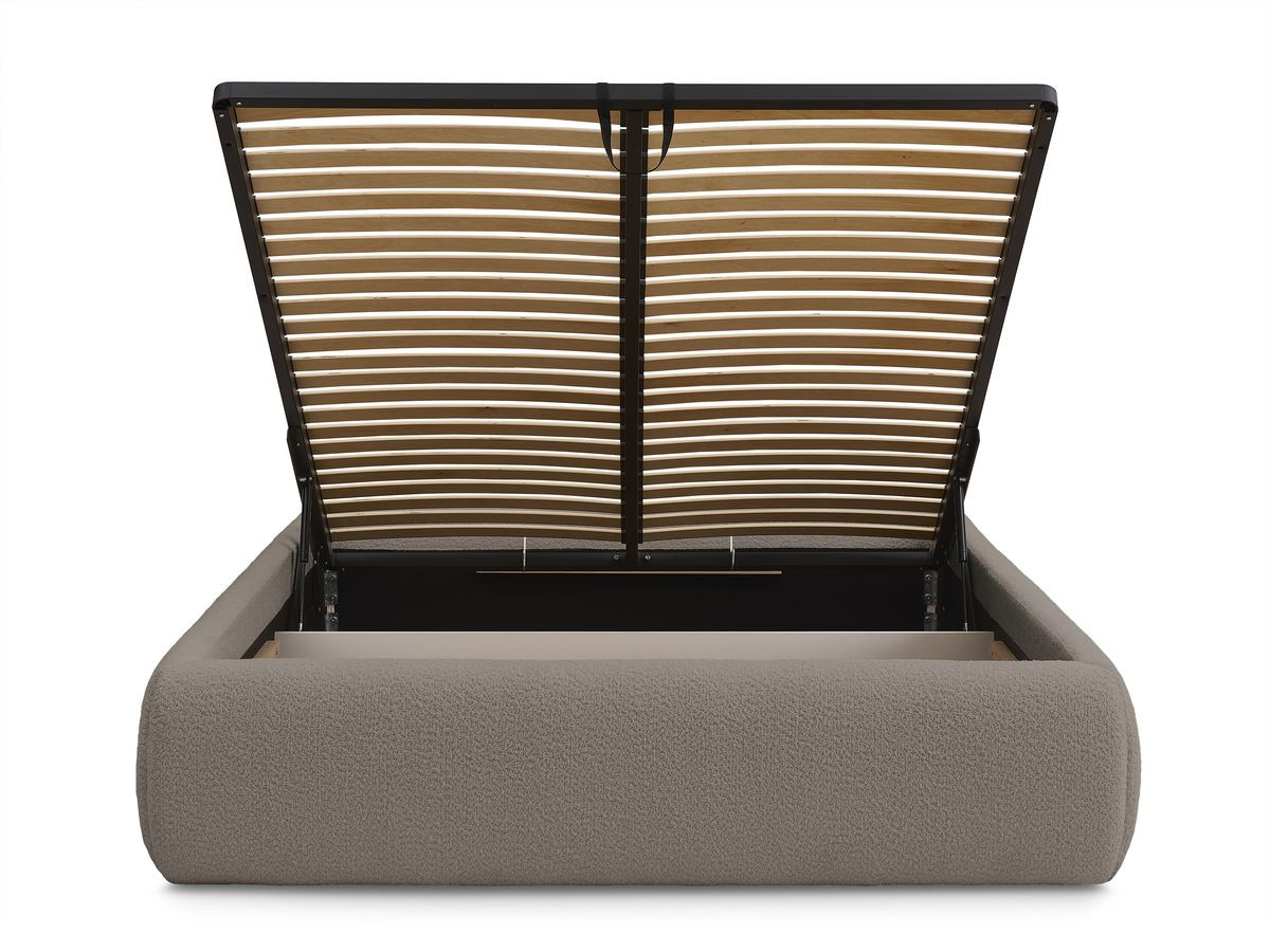 Canapé d'angle fixe EVEREST tissu chiné - Orange - Angle droit - 10 coussins