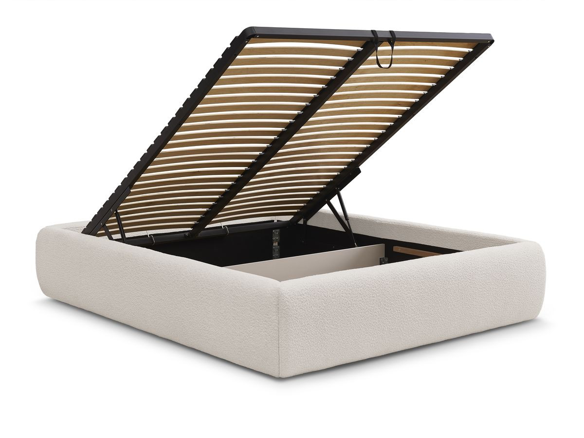 Canapé d'angle fixe EVEREST tissu chiné - Orange - Angle droit - 10 coussins