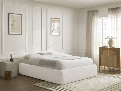Sommier coffre INERA tissu bouclette