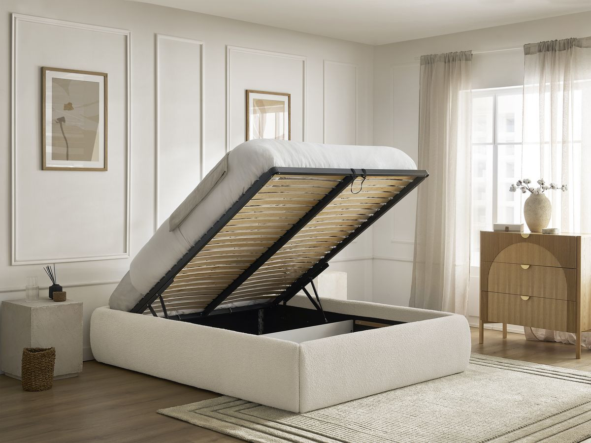 INERA opbergboxspring in badstof