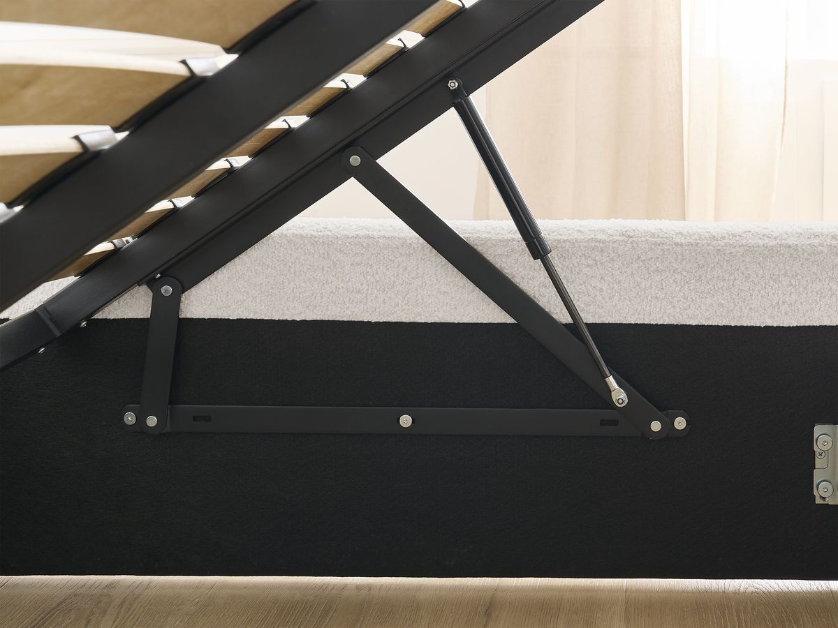 Canapé d'angle fixe EVEREST tissu chiné - Orange - Angle droit - 10 coussins