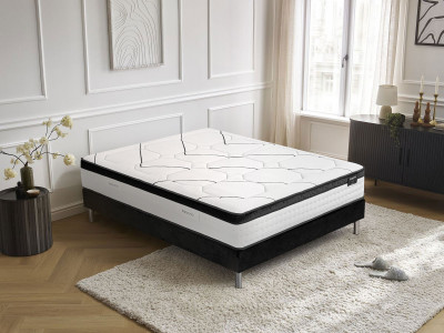 Matelas hybride MON AMOUR 30 cm ressorts ensachés + mémoire de forme