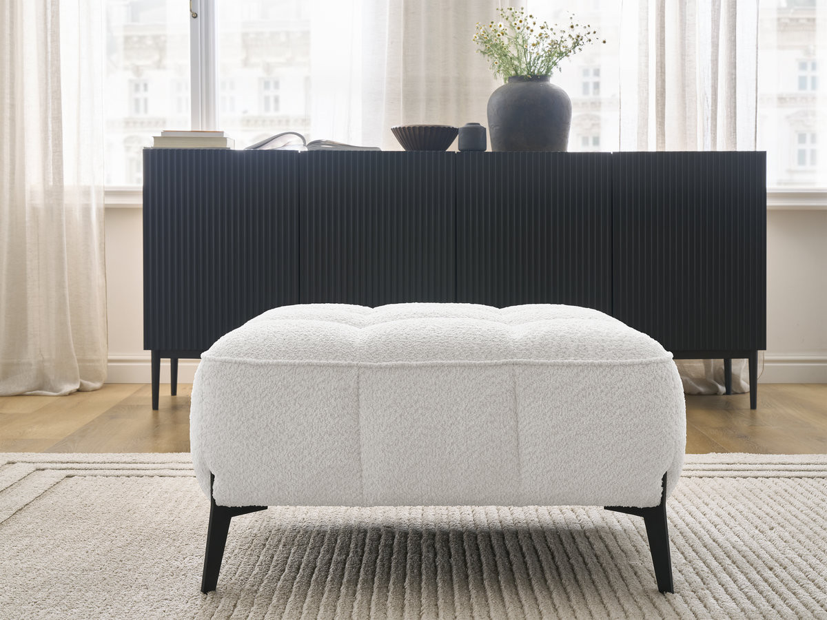 Pouf ANIS bouclette blanc — vue 4