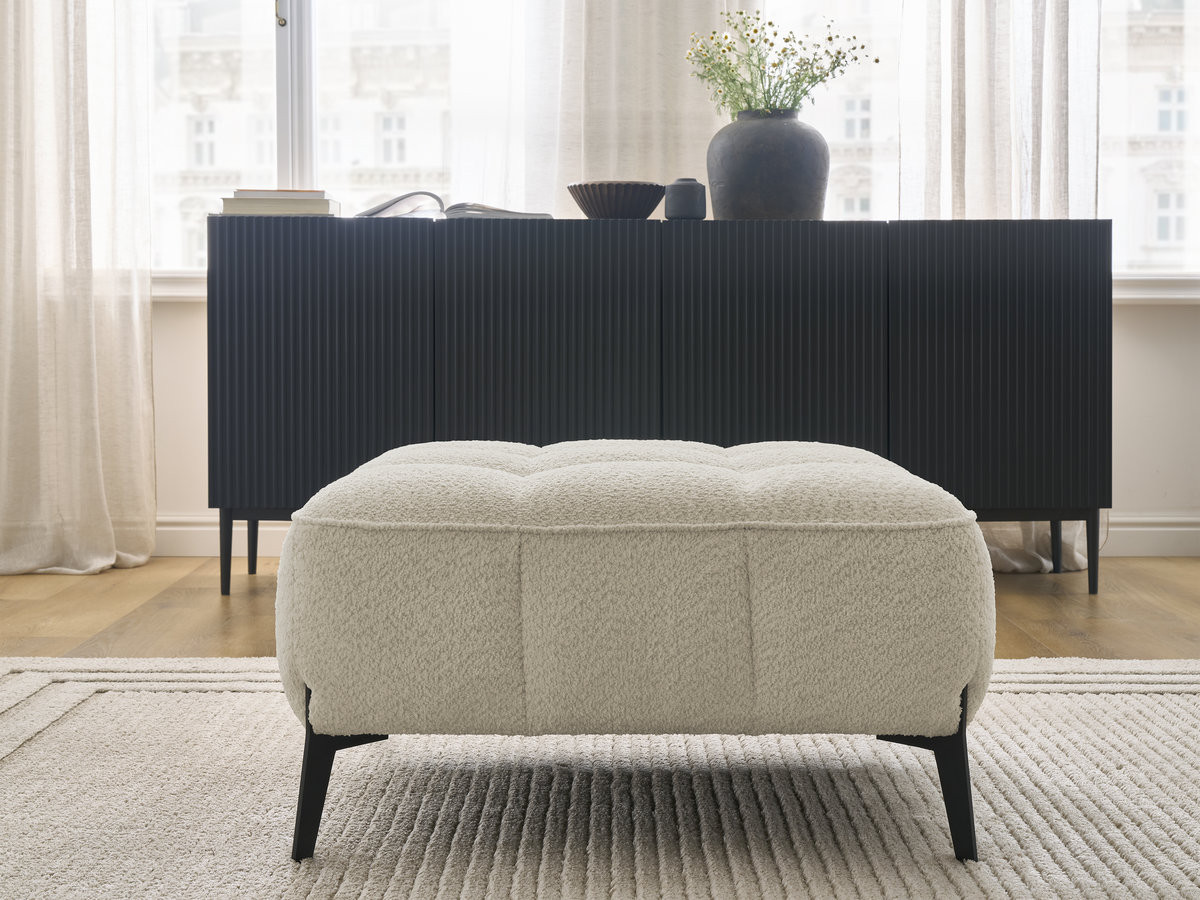 Pouf ANIS bouclette beige — vue 4