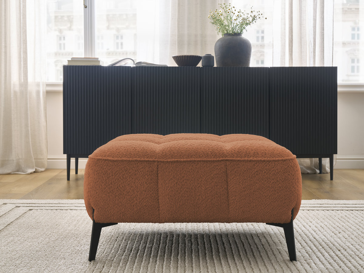 Pouf ANIS bouclette orange — vue 4