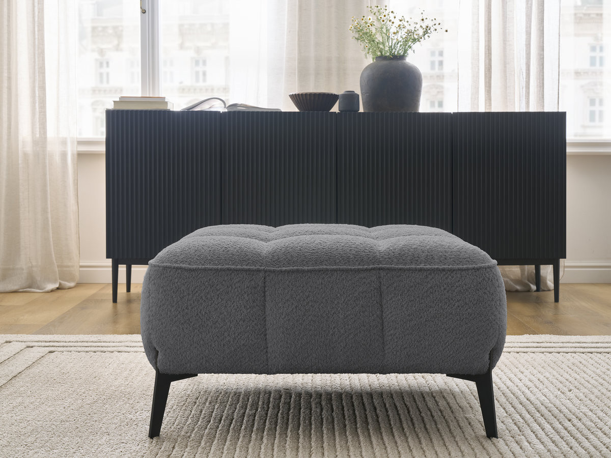 Pouf ANIS bouclette gris foncé — vue 4
