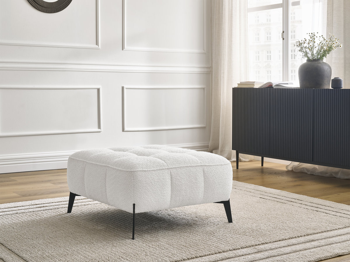 Pouf ANIS bouclette blanc — vue 5