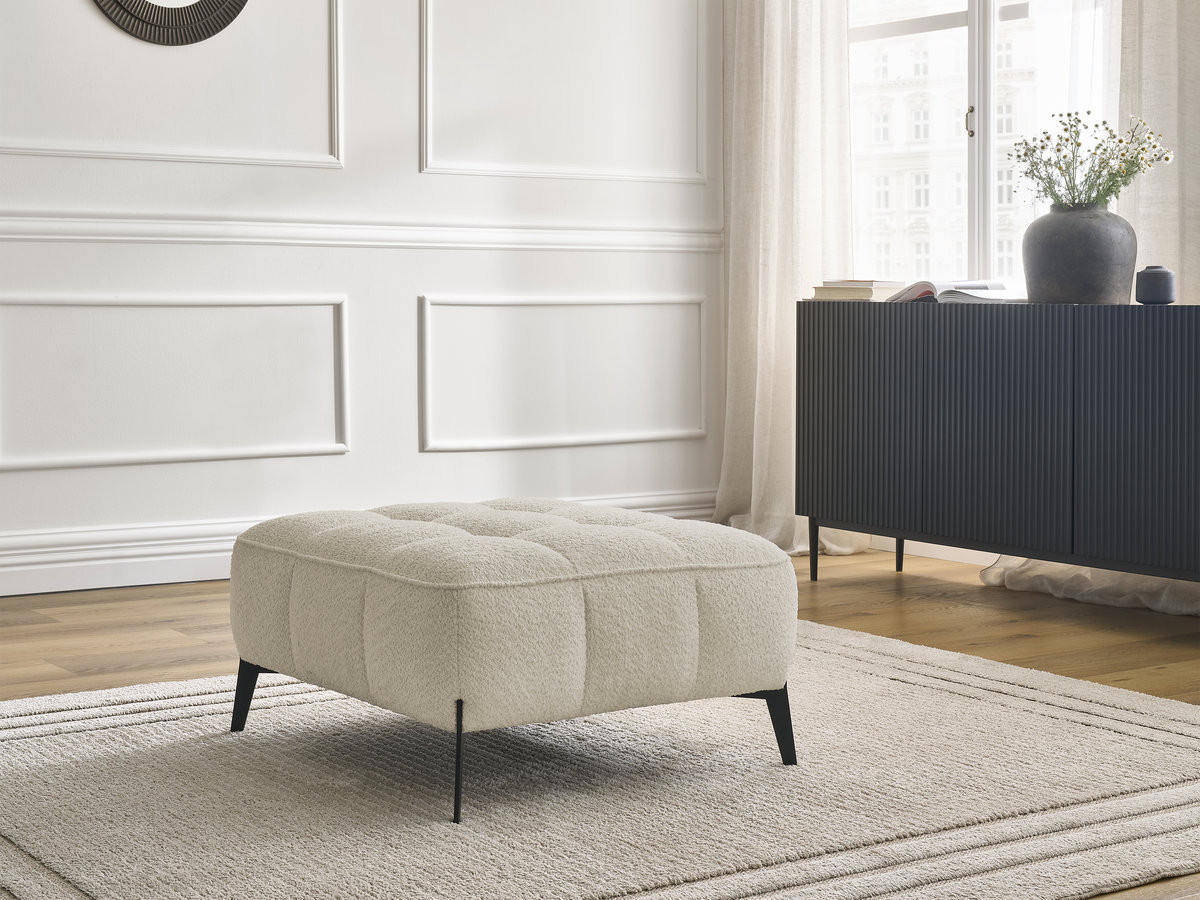 Pouf ANIS bouclette beige — vue 5