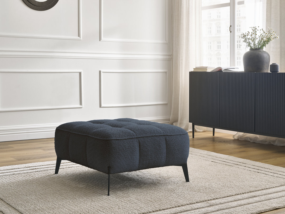 Pouf ANIS bouclette bleu foncé — vue 5