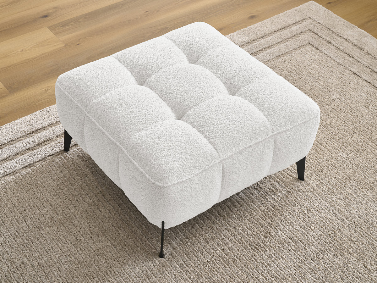Pouf ANIS bouclette blanc — vue 6