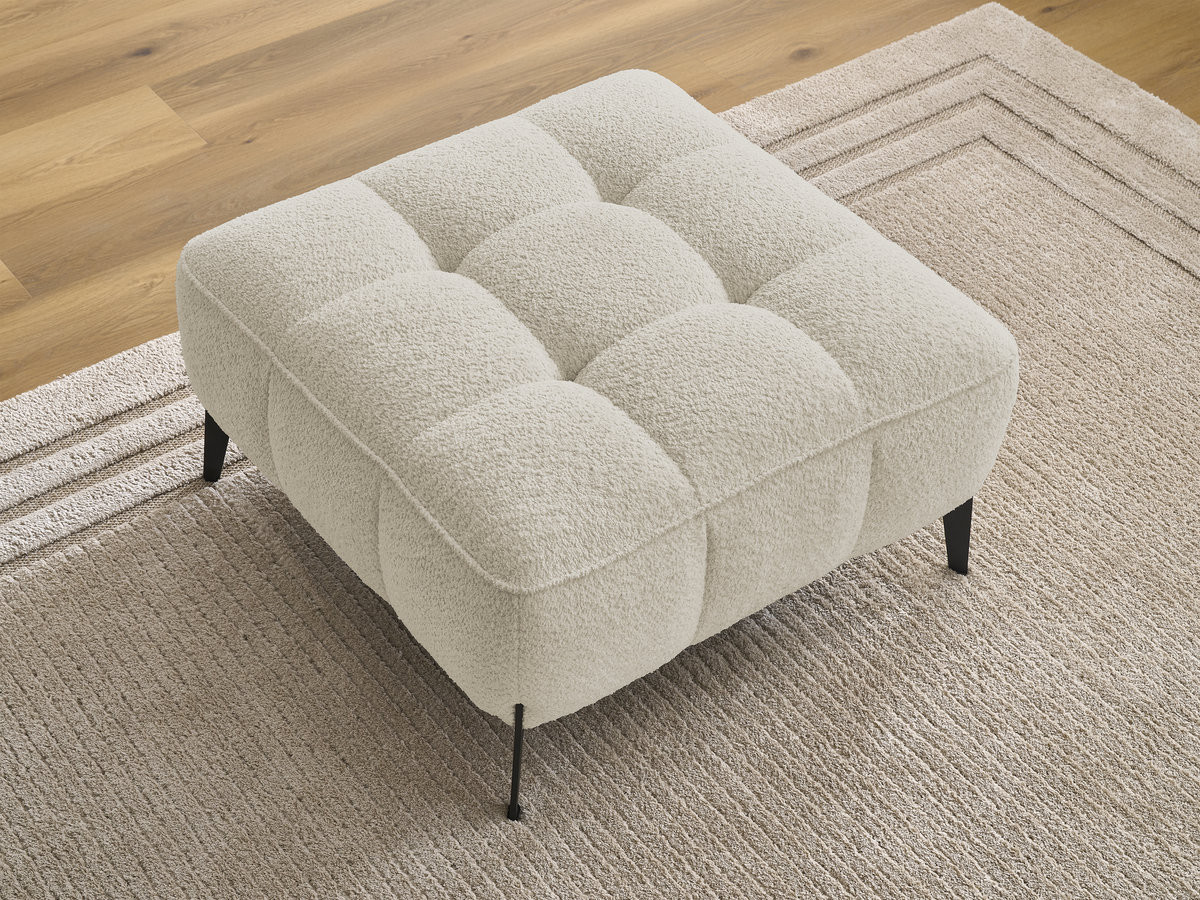 Pouf ANIS bouclette beige — vue 6