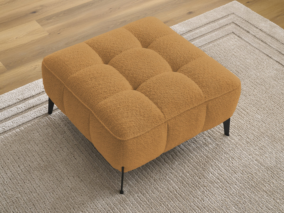 Pouf ANIS bouclette jaune — vue 6