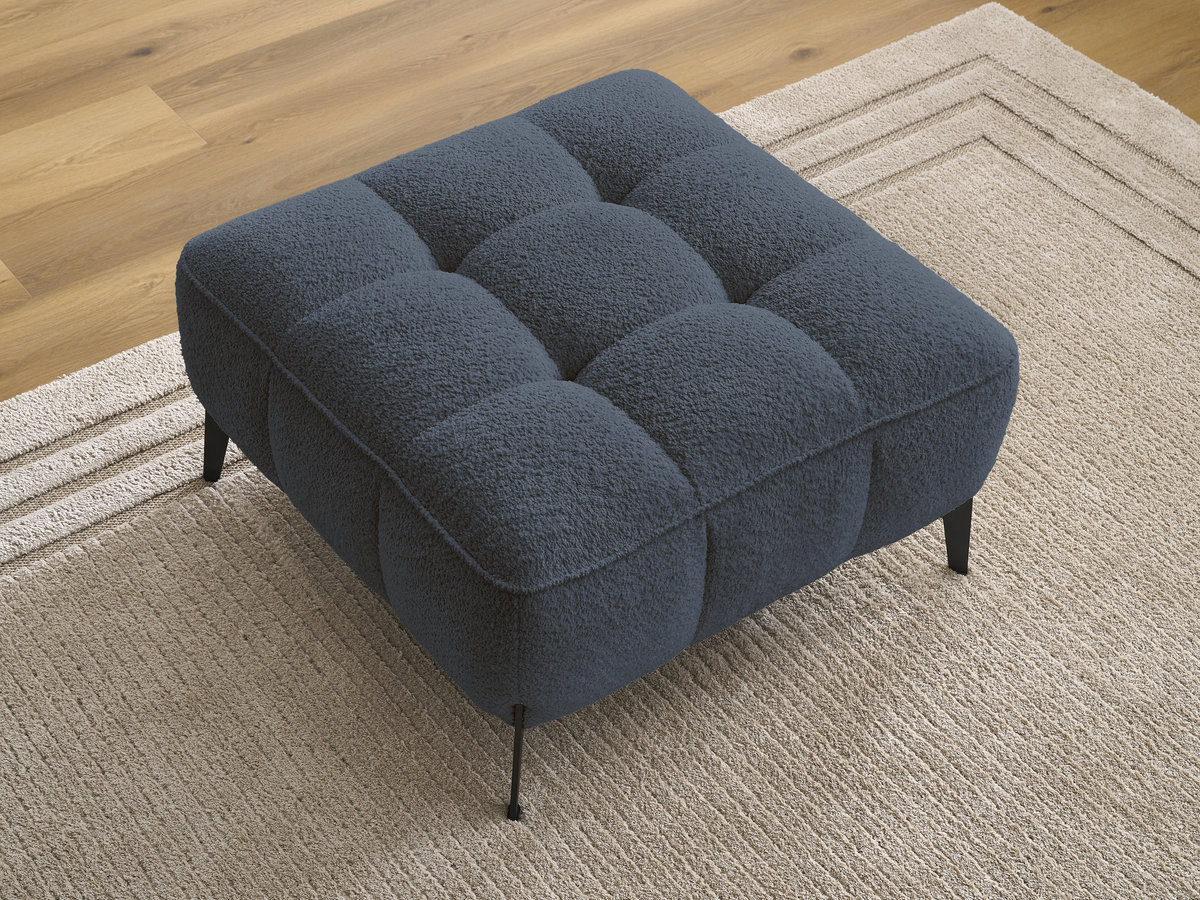 Pouf ANIS bouclette bleu foncé — vue 6