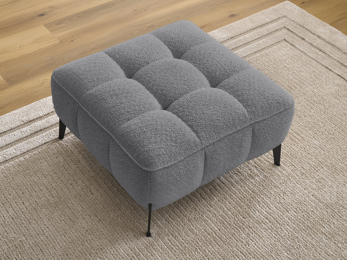 Pouf ANIS bouclette gris foncé — vue 6
