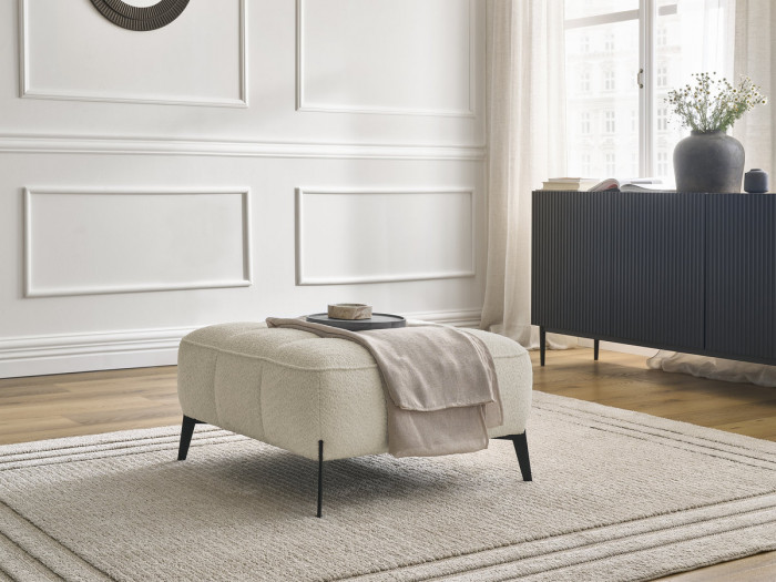 Pouf ANIS tissu bouclette