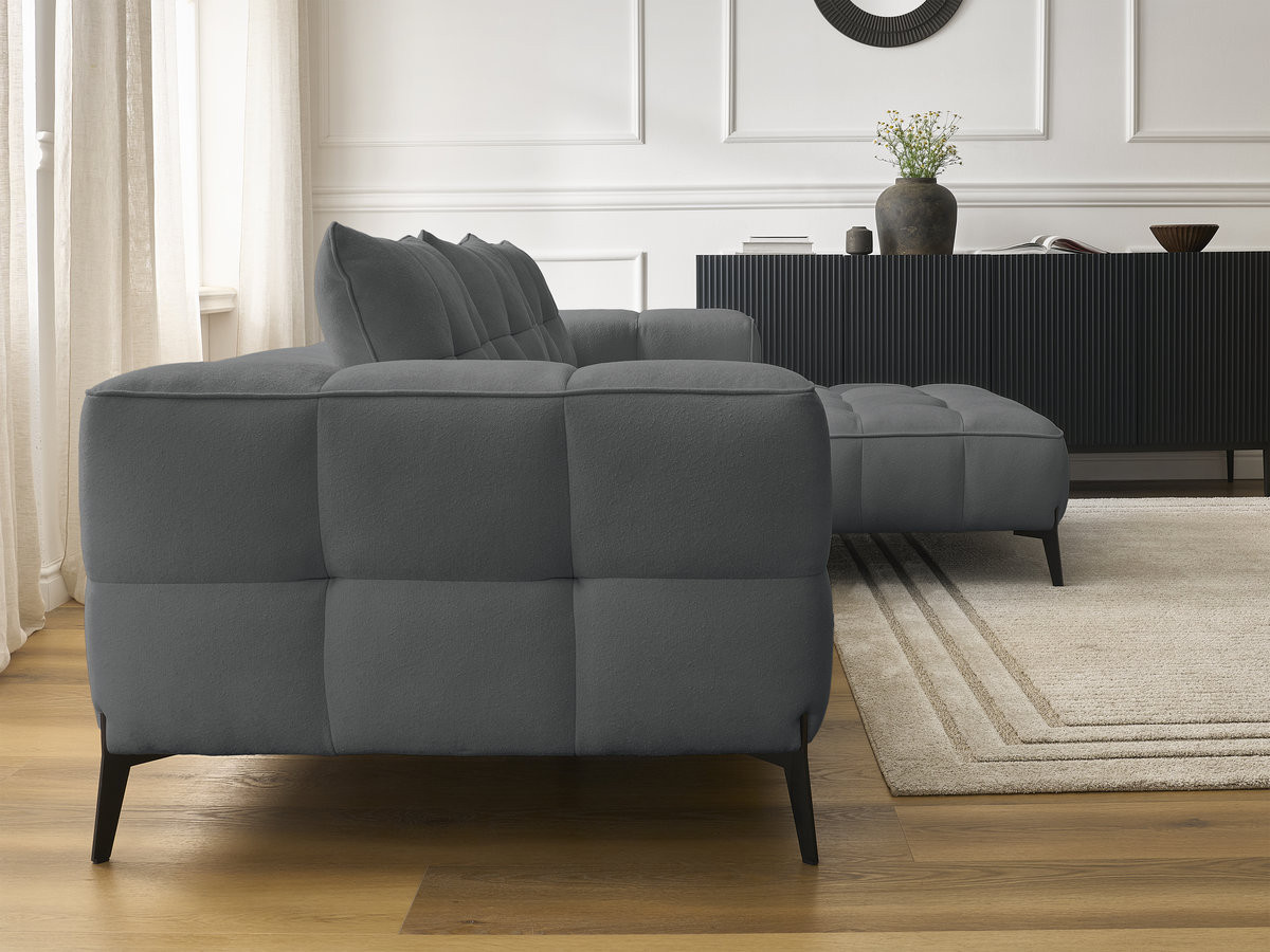 Canapé d'angle ANIS texturé gris foncé — vue 5