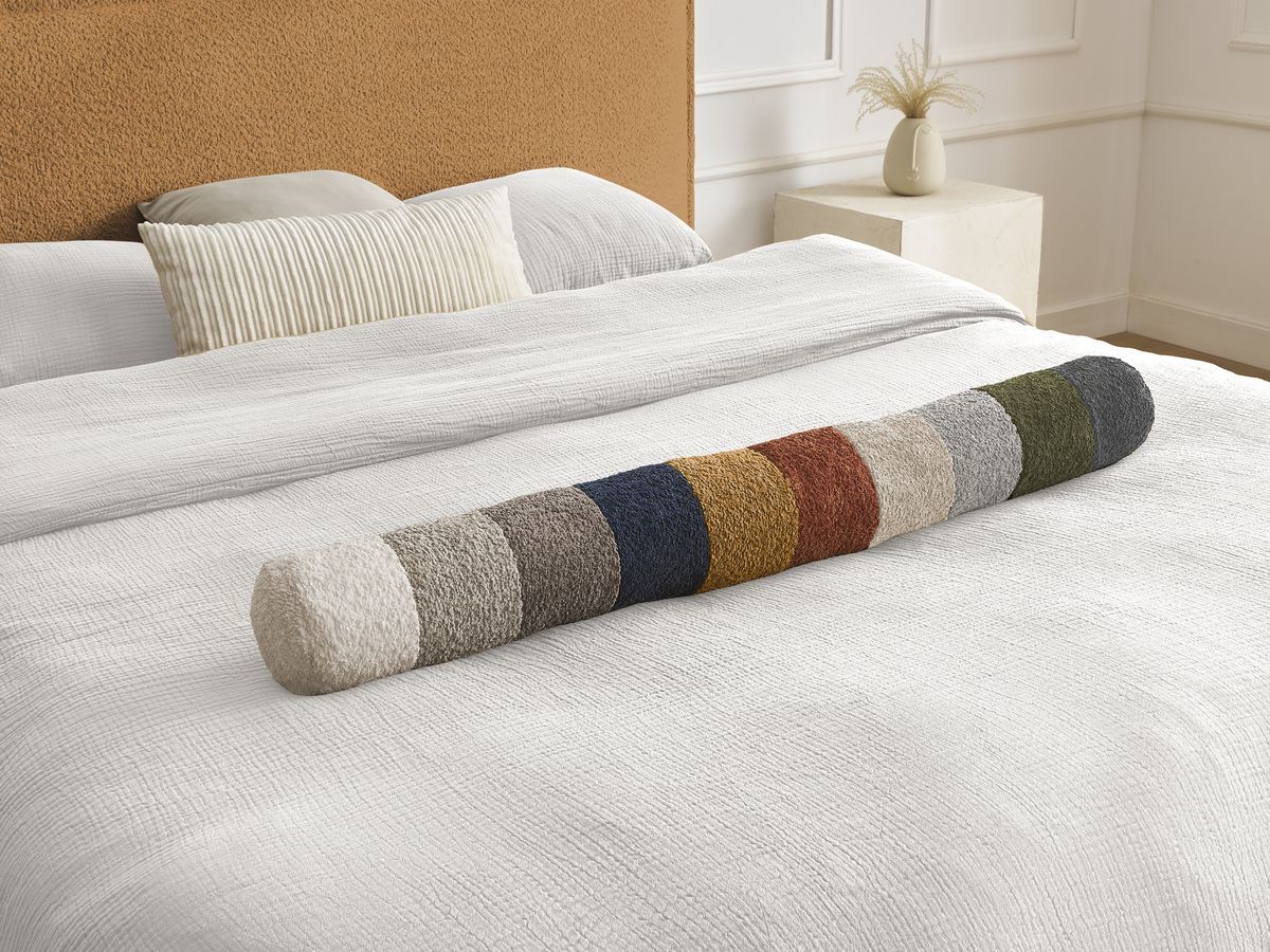 Lit IMERI bouclette avec lattes massives jaune — vue 4