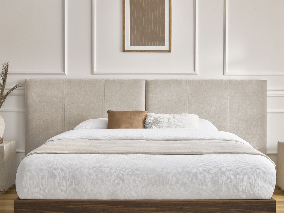 ALTIRA opbergbed in donker hout en structuurstof