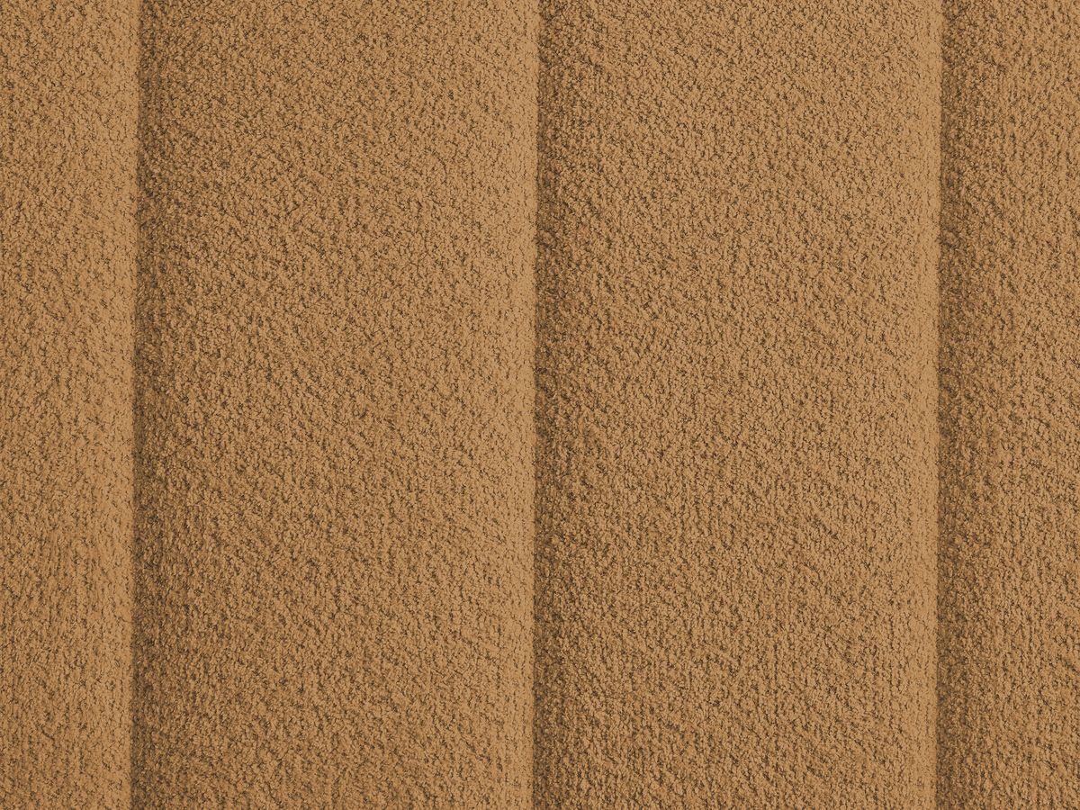 Lit coffre TIMO en bois clair et tissu bouclette