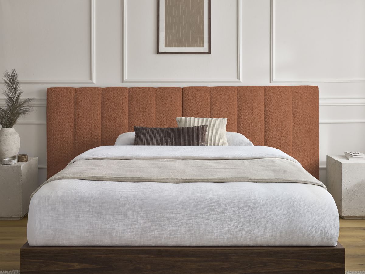 TIMO opbergbed in donker hout en badstof